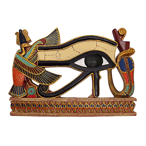Sculpture murale Œil d'Horus égyptien Art vendeur Pro