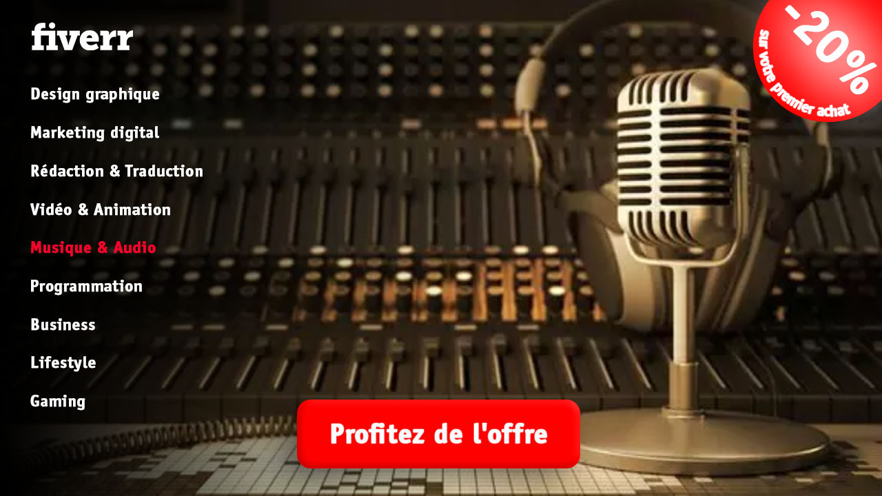 Musique audio fiverr vendeur Pro