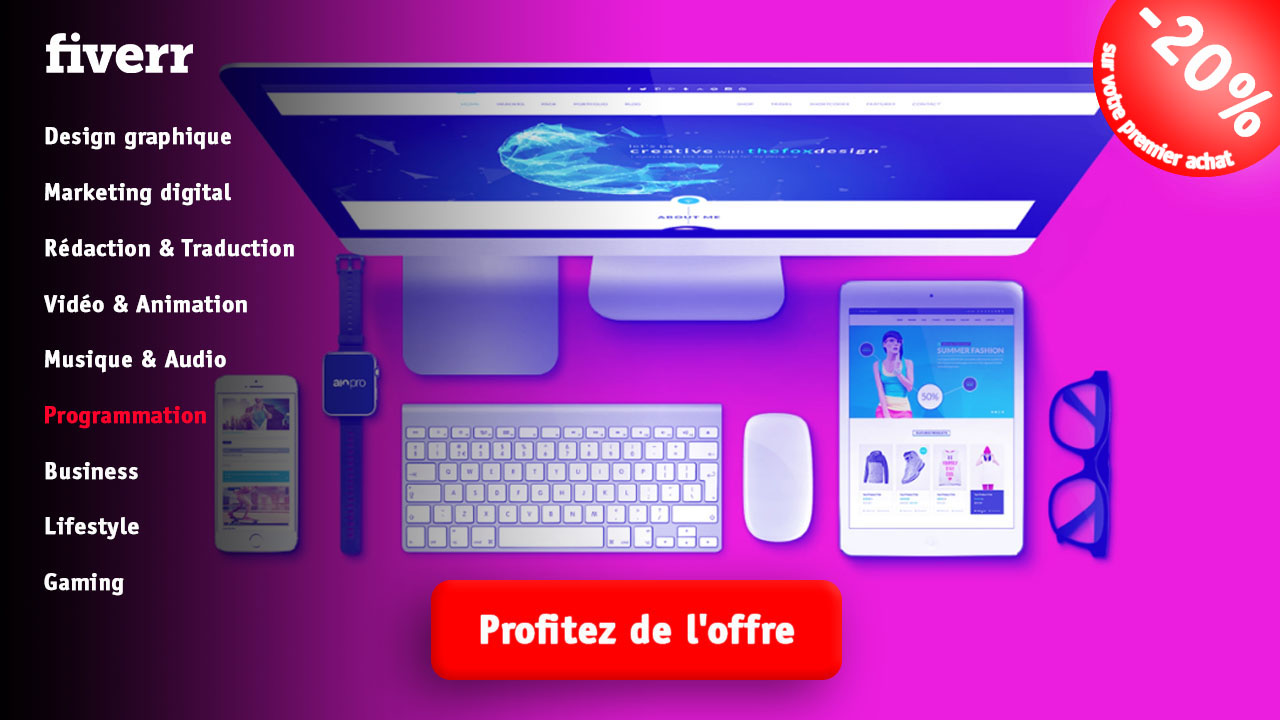 Programmation fiverr vendeur Pro
